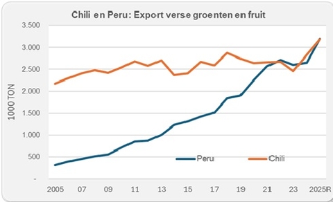 Export PeruChile fresh fruit and vegetables